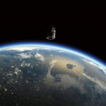 Satételites en el espacio y la tierra