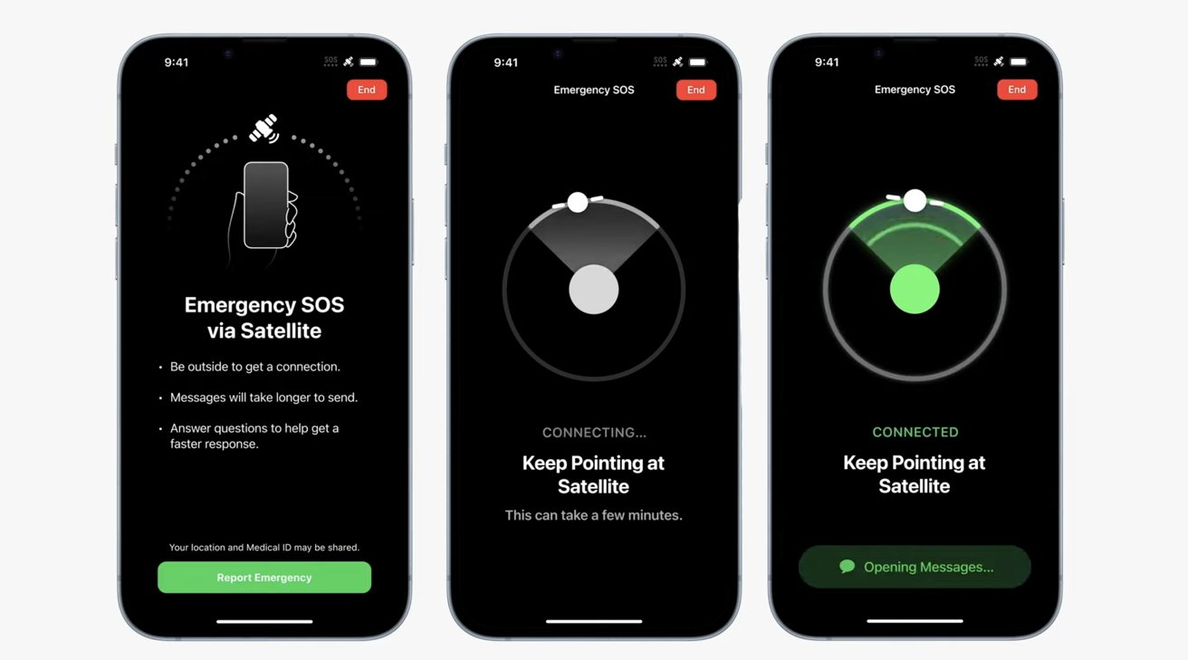 Globalstar servicio de emergencia vía satélite en celulares apple