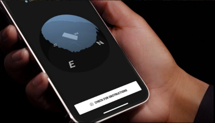 Teléfono celular mostrando pruebas de Starlink Satelites